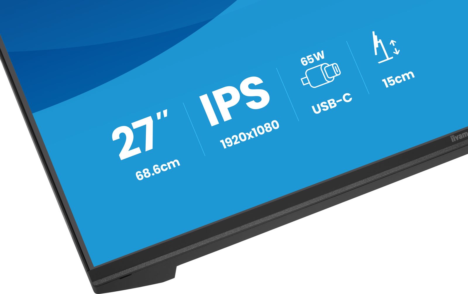 IIYAMA 27 IPS 1920x1080, USB-C