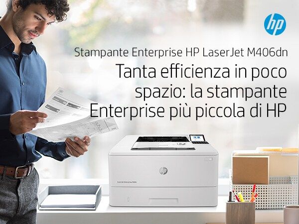 HP INC. HP LJ ENT M406DN 40PPM ETH USB F/R 1YW