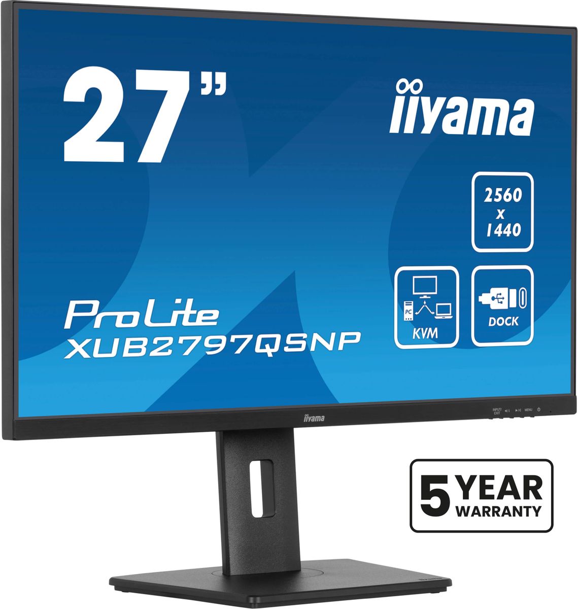 IIYAMA 27 QHD Business USB-C 96W PD Dock