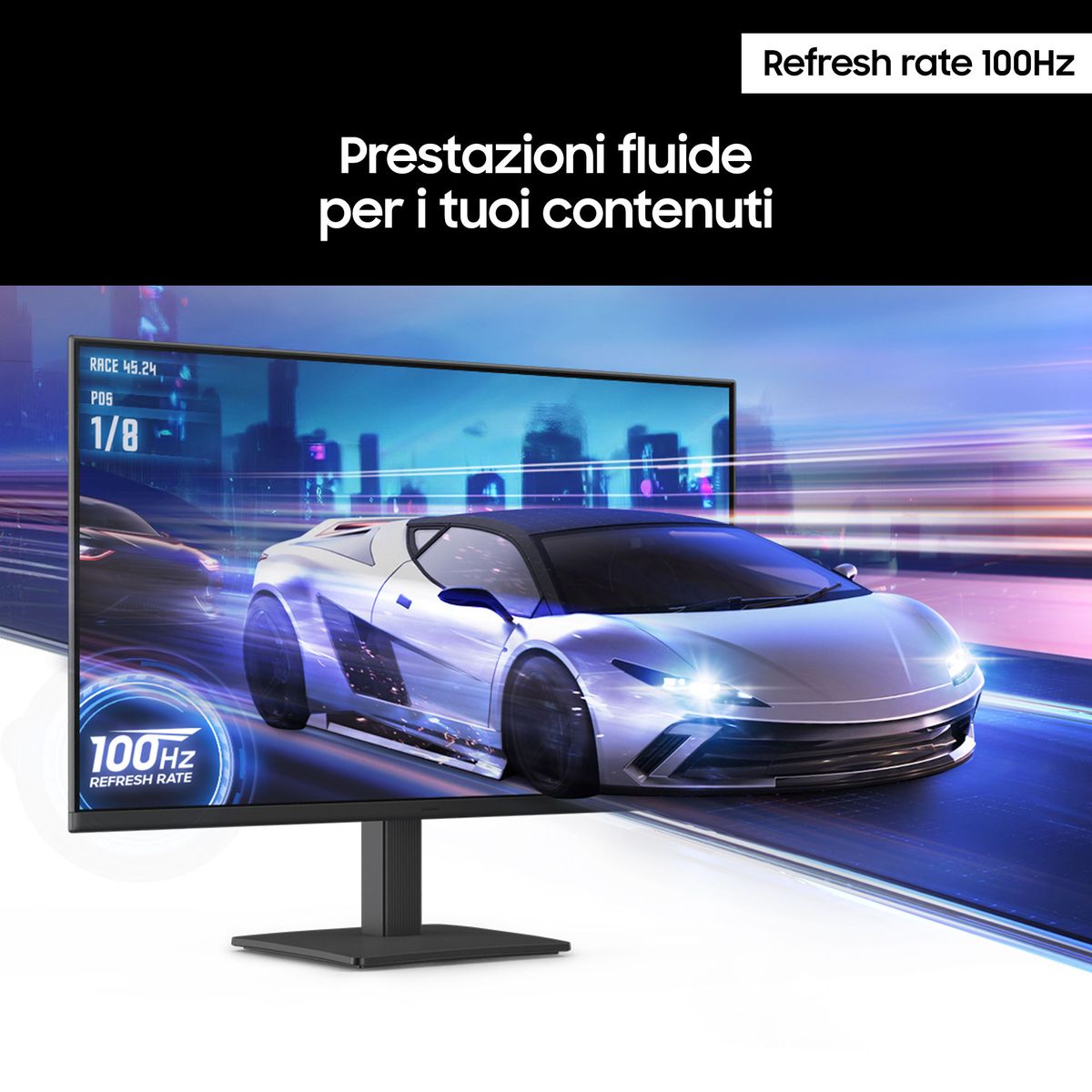 SAMSUNG S24D300 MONITOR FLAT, FHD, 100HZ