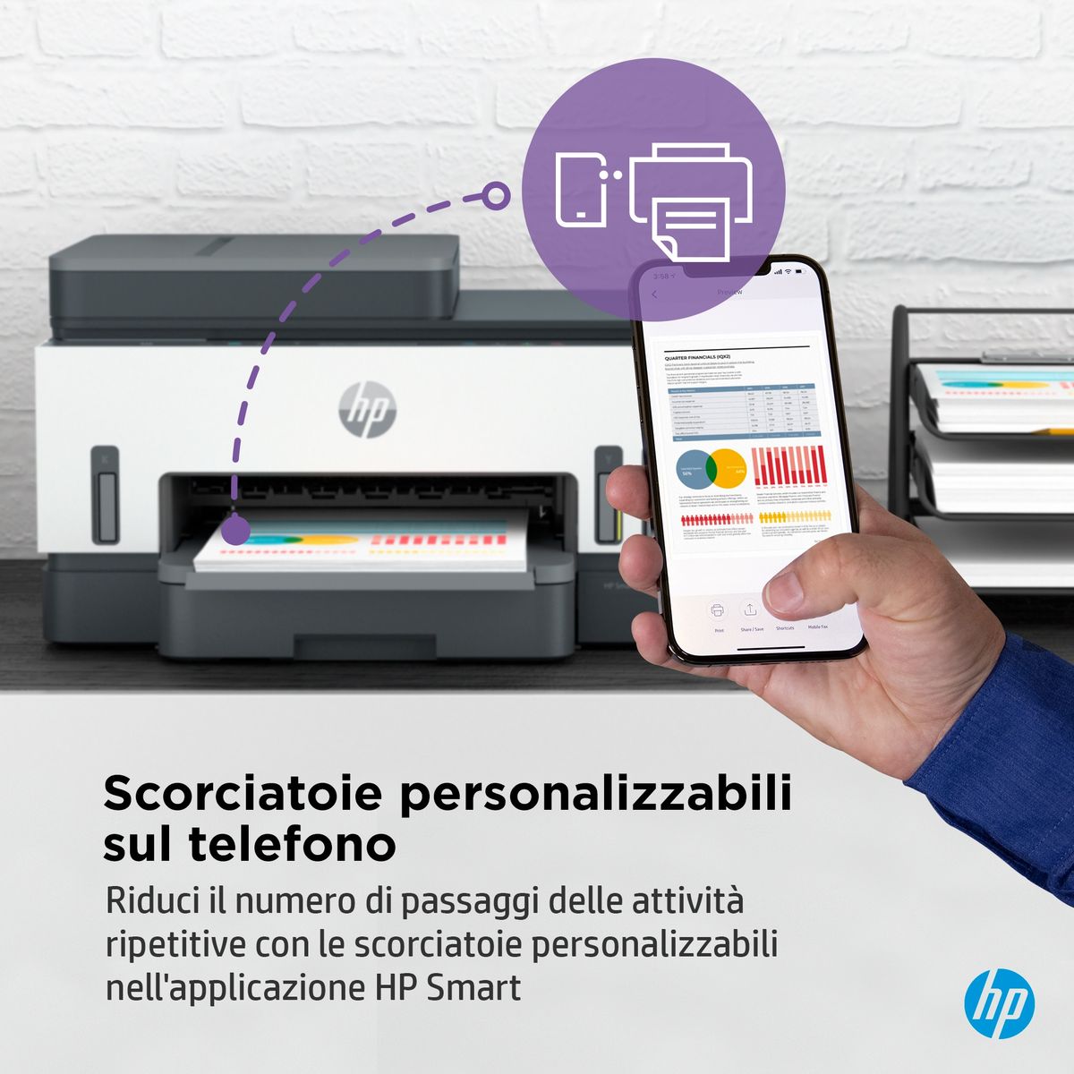 HP INC. SMART TANK 7305 MFP 15/9PPM ETH WIFI FR ADF