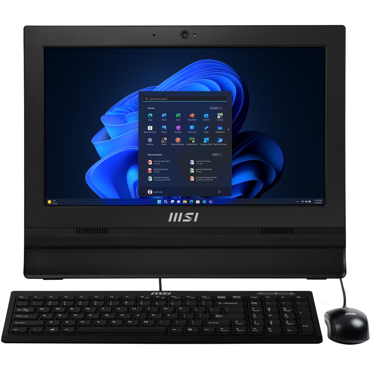MSI AIO MSI N100 4GB 128GB 15.6FHD WIN11PRO BLACK