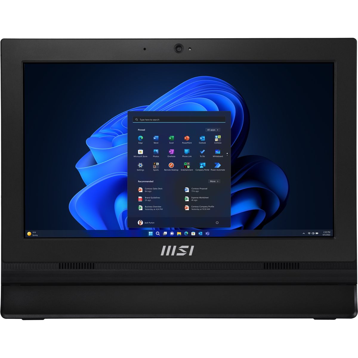 MSI AIO MSI N100 4GB 128GB 15.6FHD WIN11PRO BLACK
