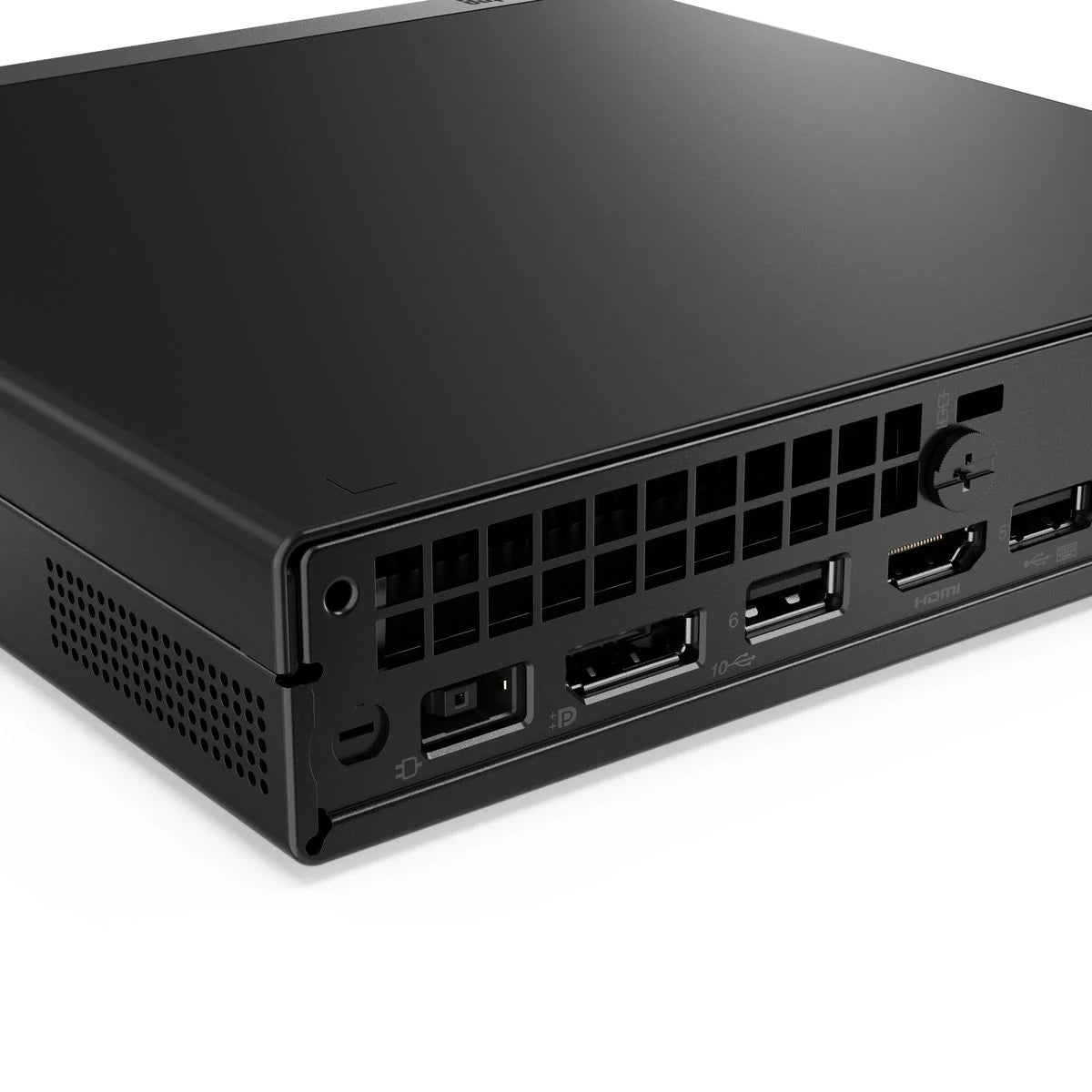 Retro di pc gaming compatto nero, porte USB, HDMI e griglia di aerazione, qalnexvori.shop