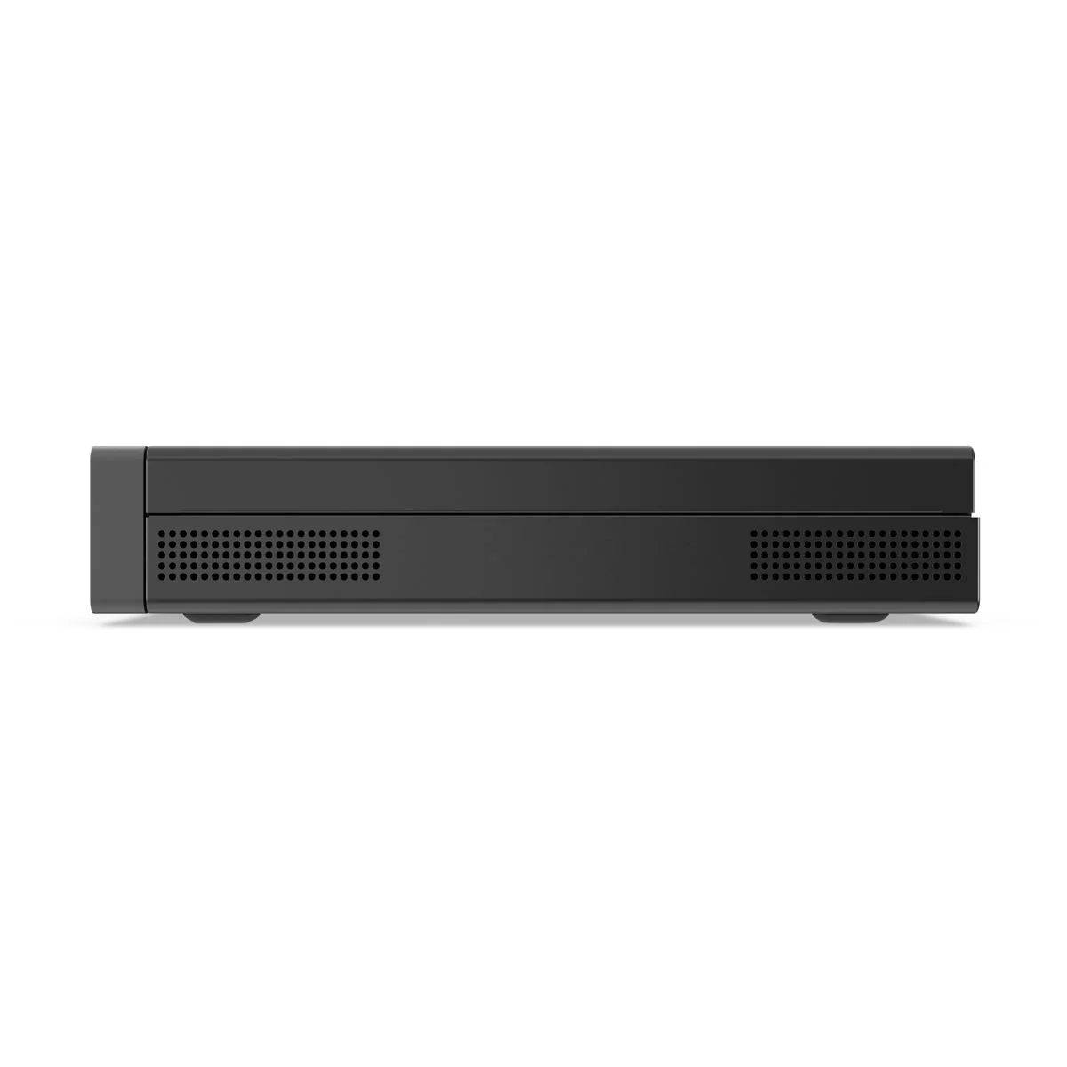 Mini PC nero Lenovo ThinkCentre, prodotto ricondizionato, vista frontale, qalnexvori.shop