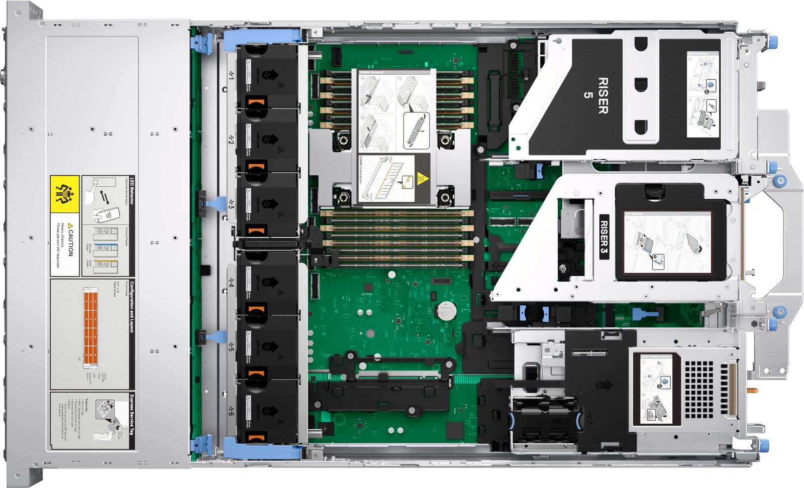 DELL DELL R570 6X2.5 6517P 32GB 2X960GB 2X1100W H965I 3