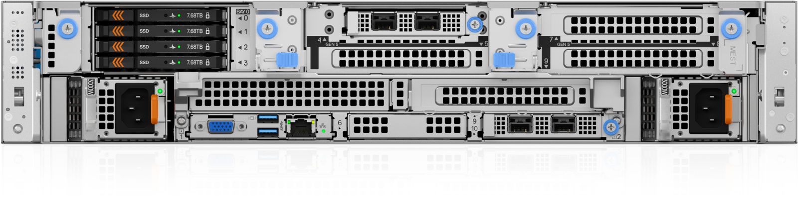 DELL DELL R570 6X2.5 6517P 32GB 2X960GB 2X1100W H965I 3
