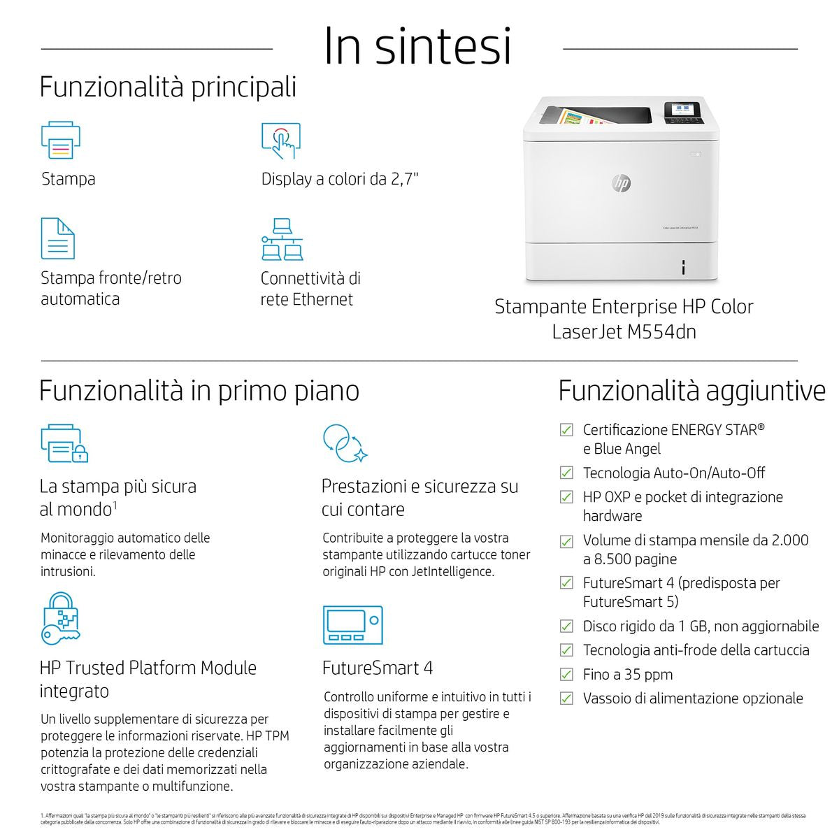 HP INC. HP COLOR LASERJET ENTERPRISE M554DN PRINTER VALUE
