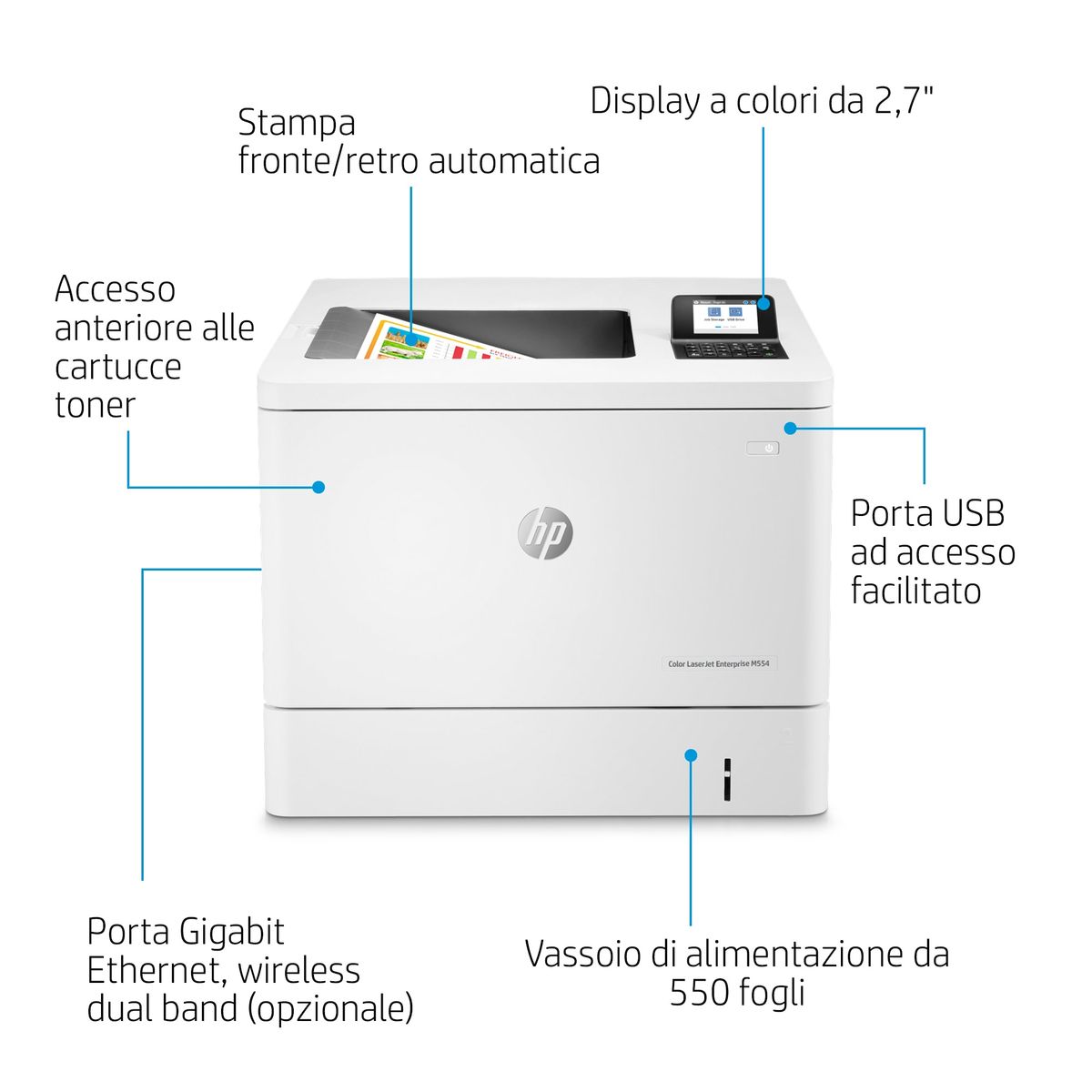 HP INC. HP COLOR LASERJET ENTERPRISE M554DN PRINTER VALUE