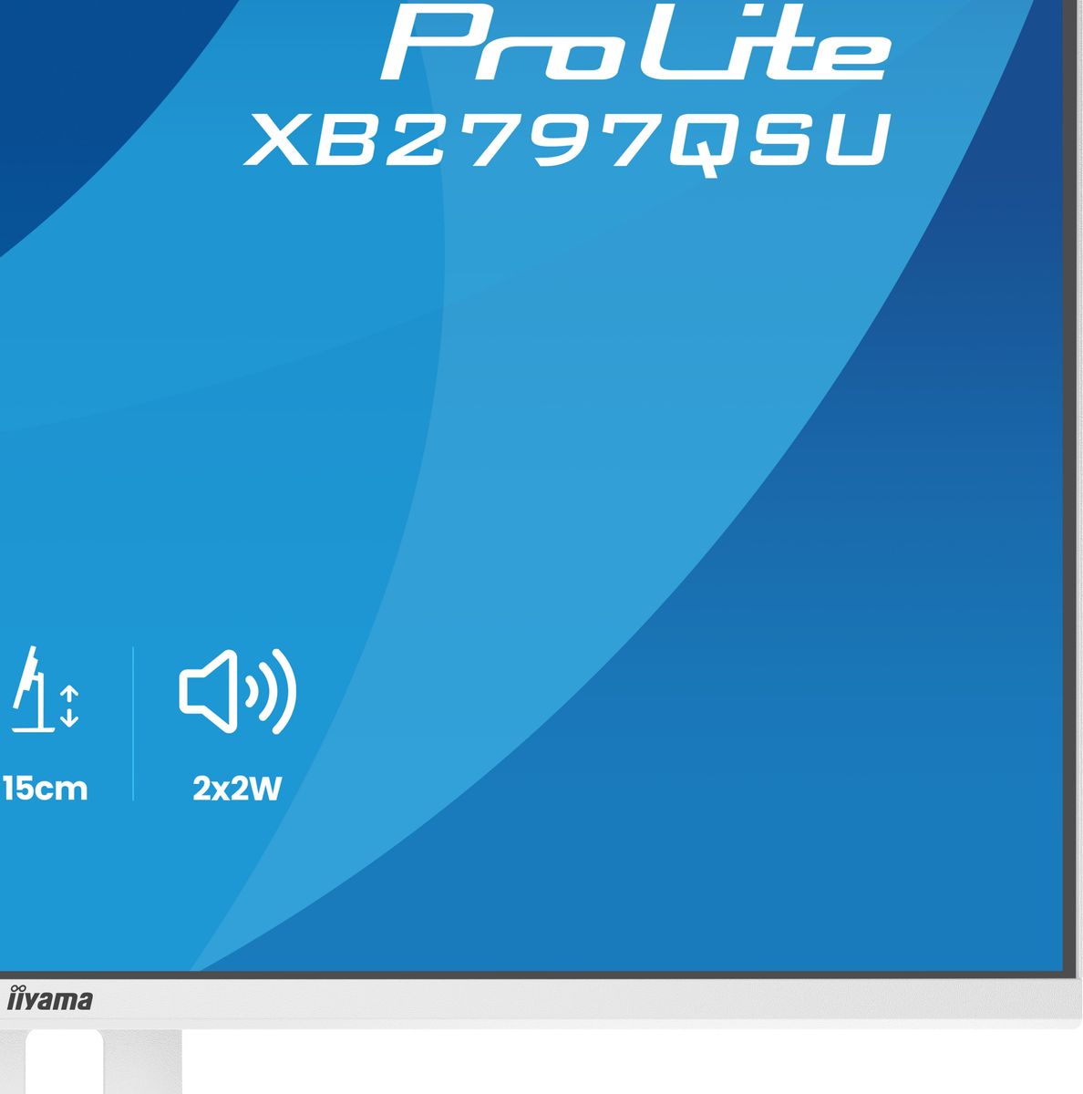 IIYAMA 27 WHITE IPS 2560x1440 2xHDMI DP HUB USB MULTIMED