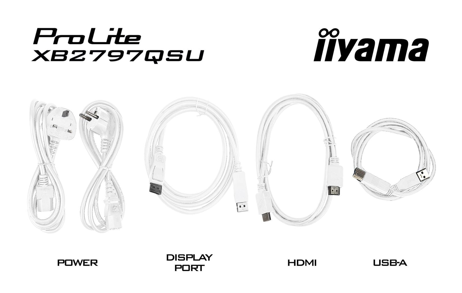 IIYAMA 27 WHITE IPS 2560x1440 2xHDMI DP HUB USB MULTIMED