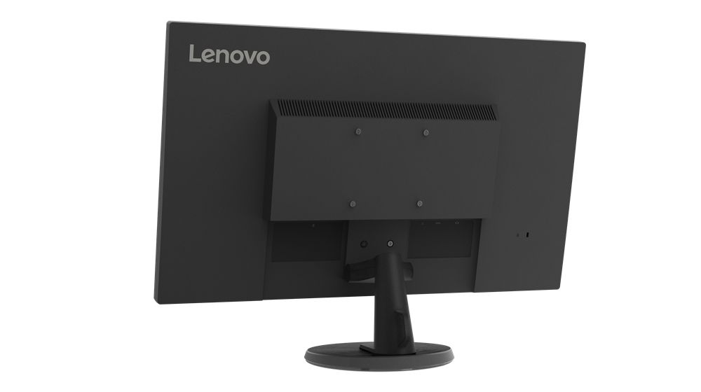 Monitor Lenovo 27 IPS FullHD con supporto inclinabile e design sottile, perfetto per configurazioni da ufficio e smart working.