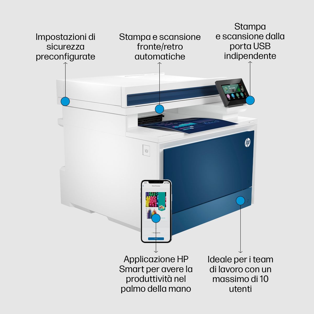 HP INC. HP COL LJ PRO MFP FAX 4302FDW 33P ET/W ADF SCAN FR