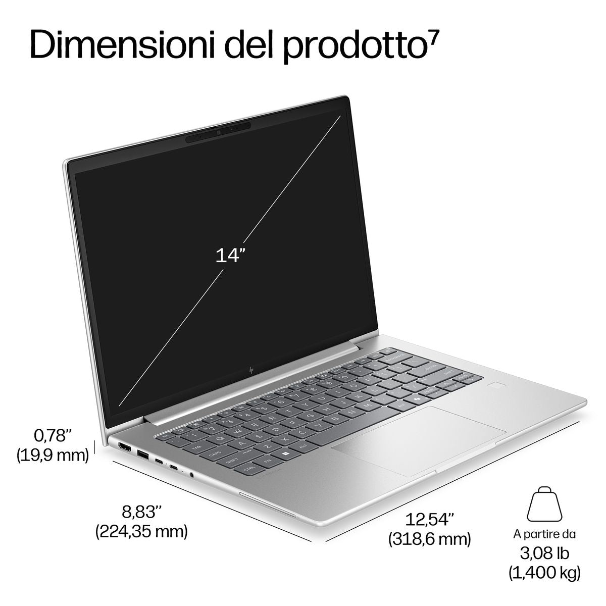 HP INC. EB 6 G2I 14 AI ULTRA 7 355 32/1 W11P 3YOFF
