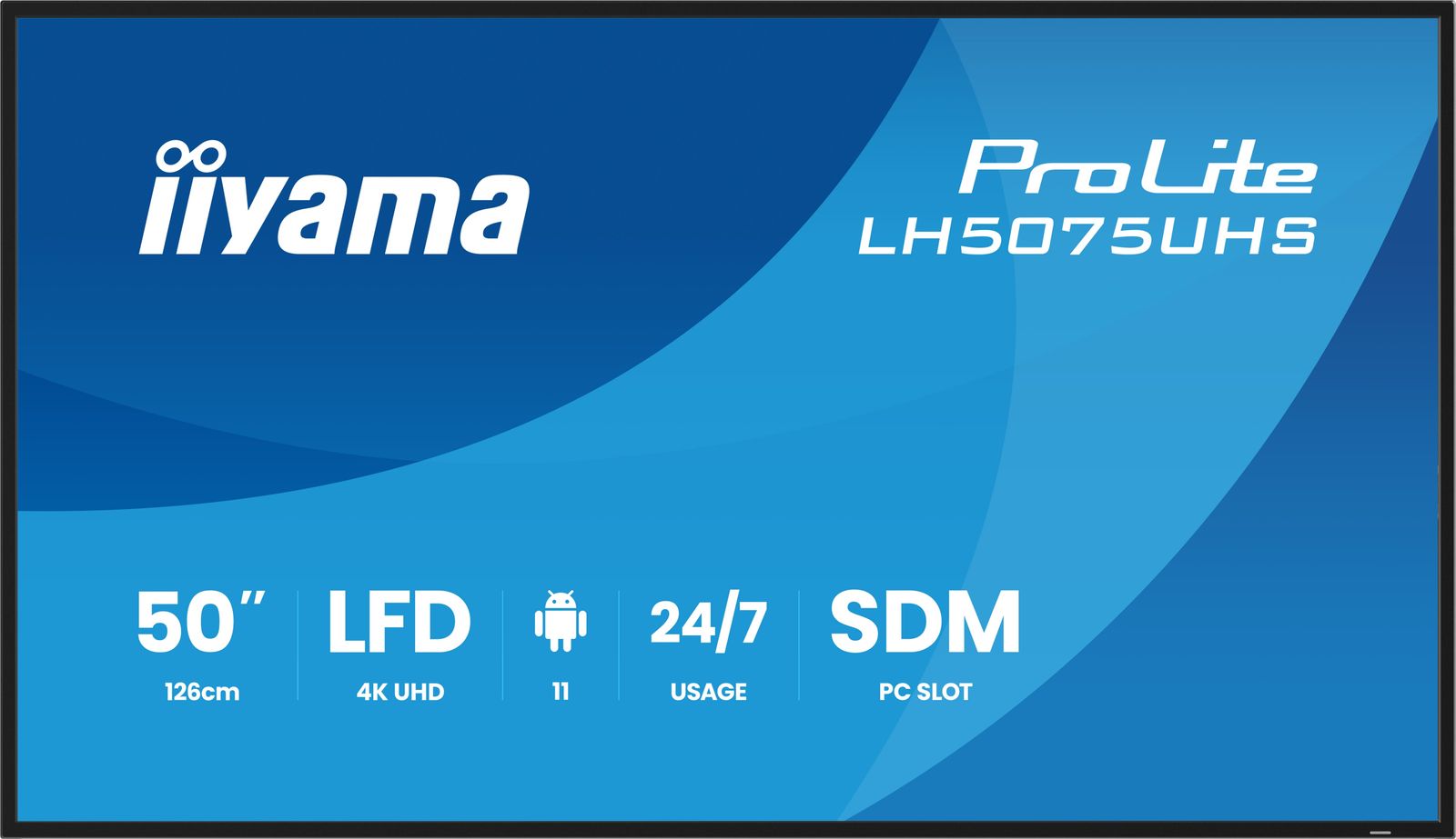 IIYAMA 50 3840x2160 L/P HDMIx3 DP WIFI ANDROID 11