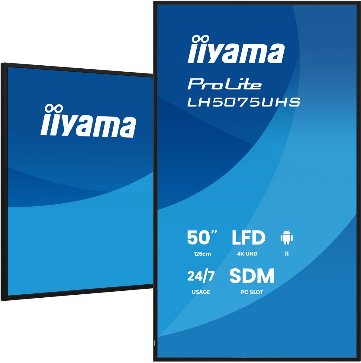 IIYAMA 50 3840x2160 L/P HDMIx3 DP WIFI ANDROID 11