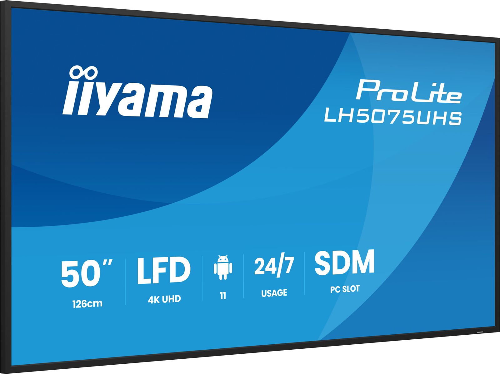 IIYAMA 50 3840x2160 L/P HDMIx3 DP WIFI ANDROID 11