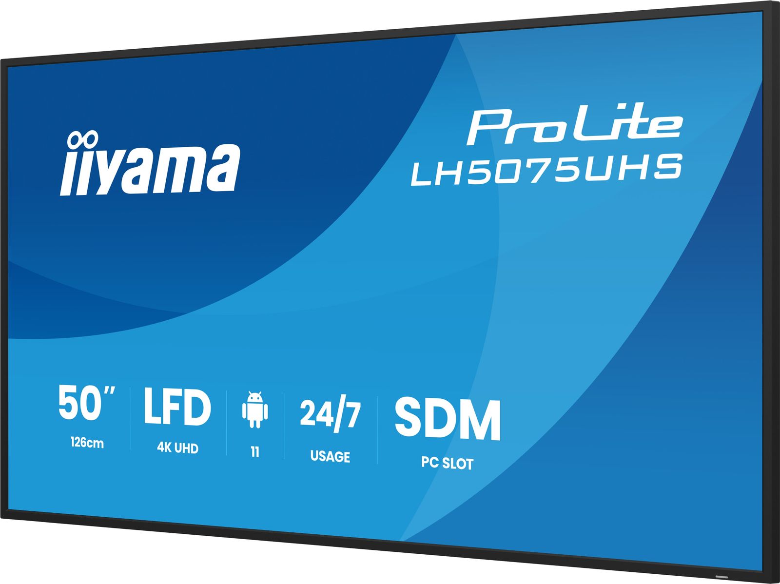 IIYAMA 50 3840x2160 L/P HDMIx3 DP WIFI ANDROID 11