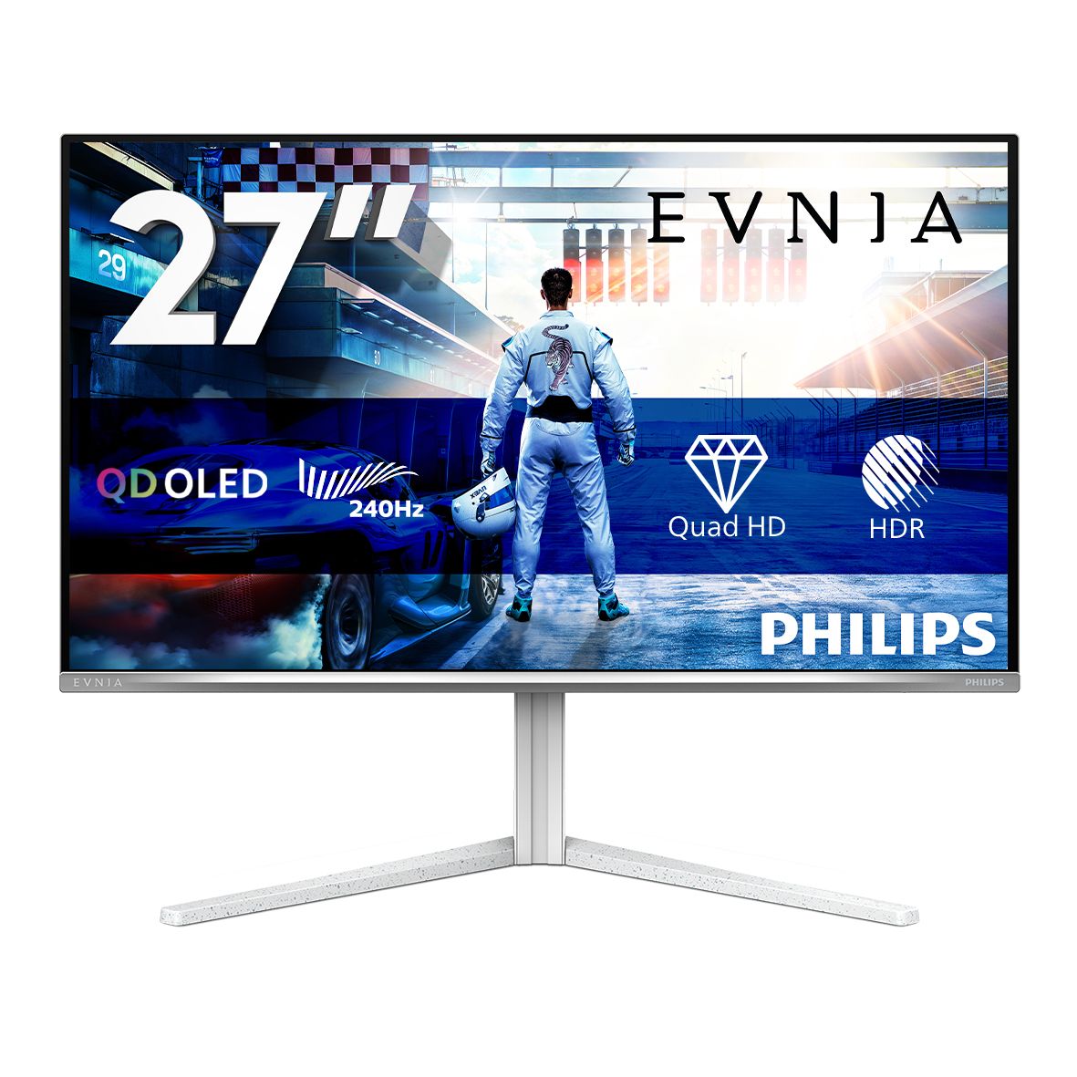PHILIPS 27 16:9 QD-OLED 2560x1440 240Hz pivot hdmi dp usb