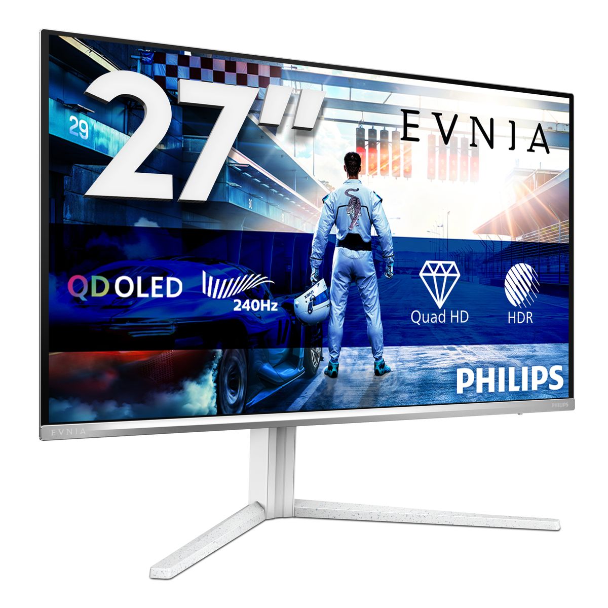 PHILIPS 27 16:9 QD-OLED 2560x1440 240Hz pivot hdmi dp usb