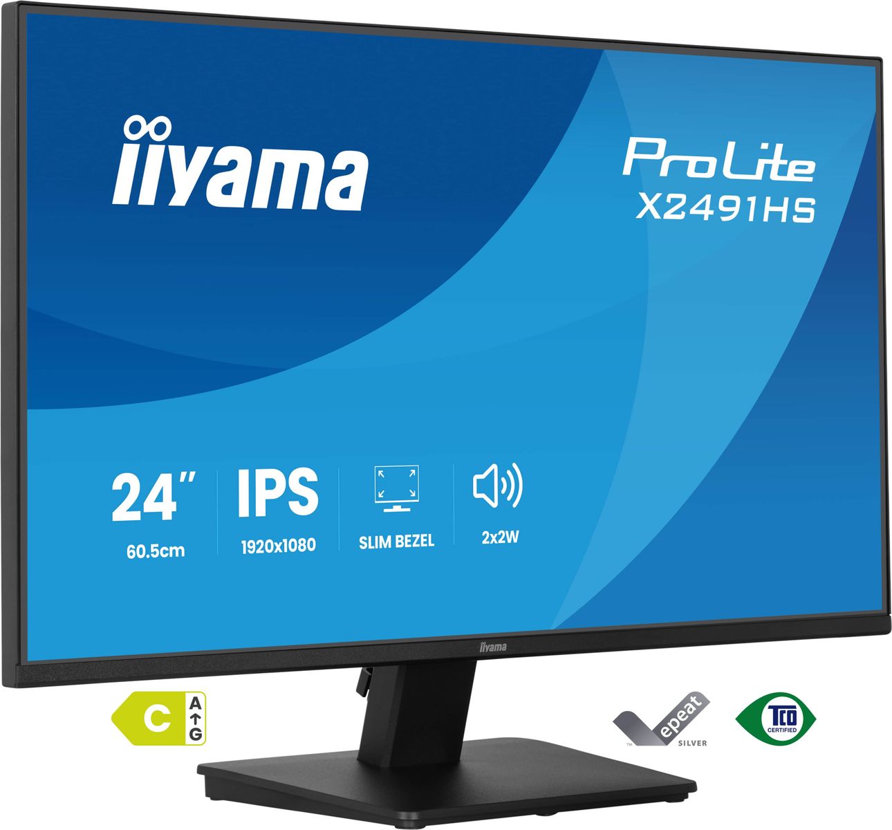 IIYAMA 24 IPS-panel, 1920x1080@120Hz 1ms 350cd/m²