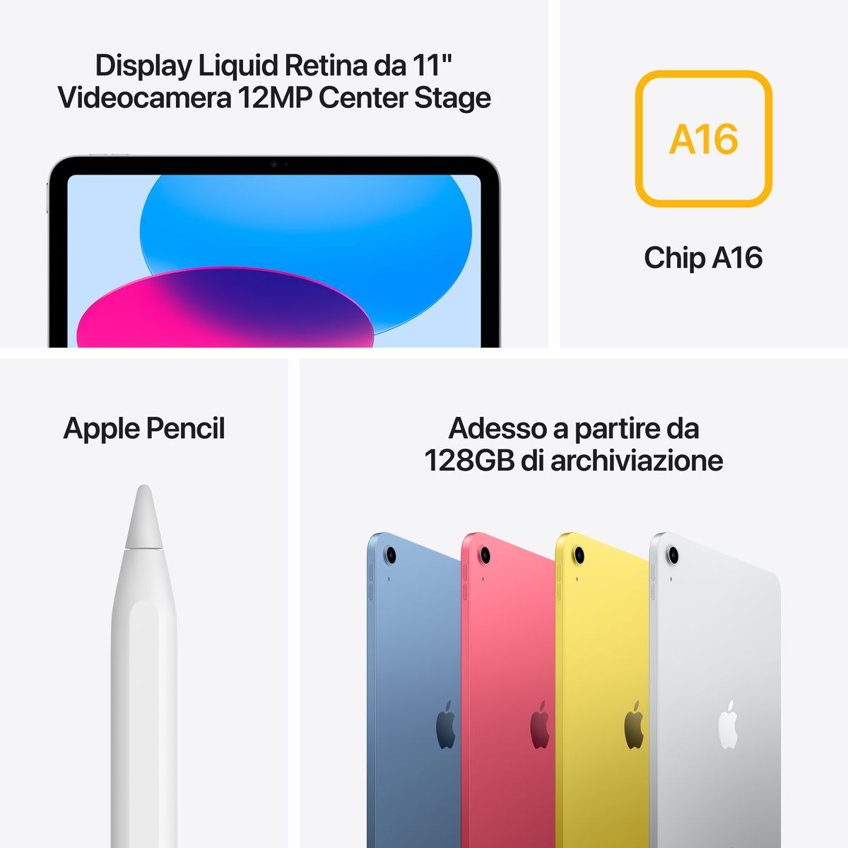 APPLE 11-INCH IPAD WI-FI + CELLULAR 128GB SILVER