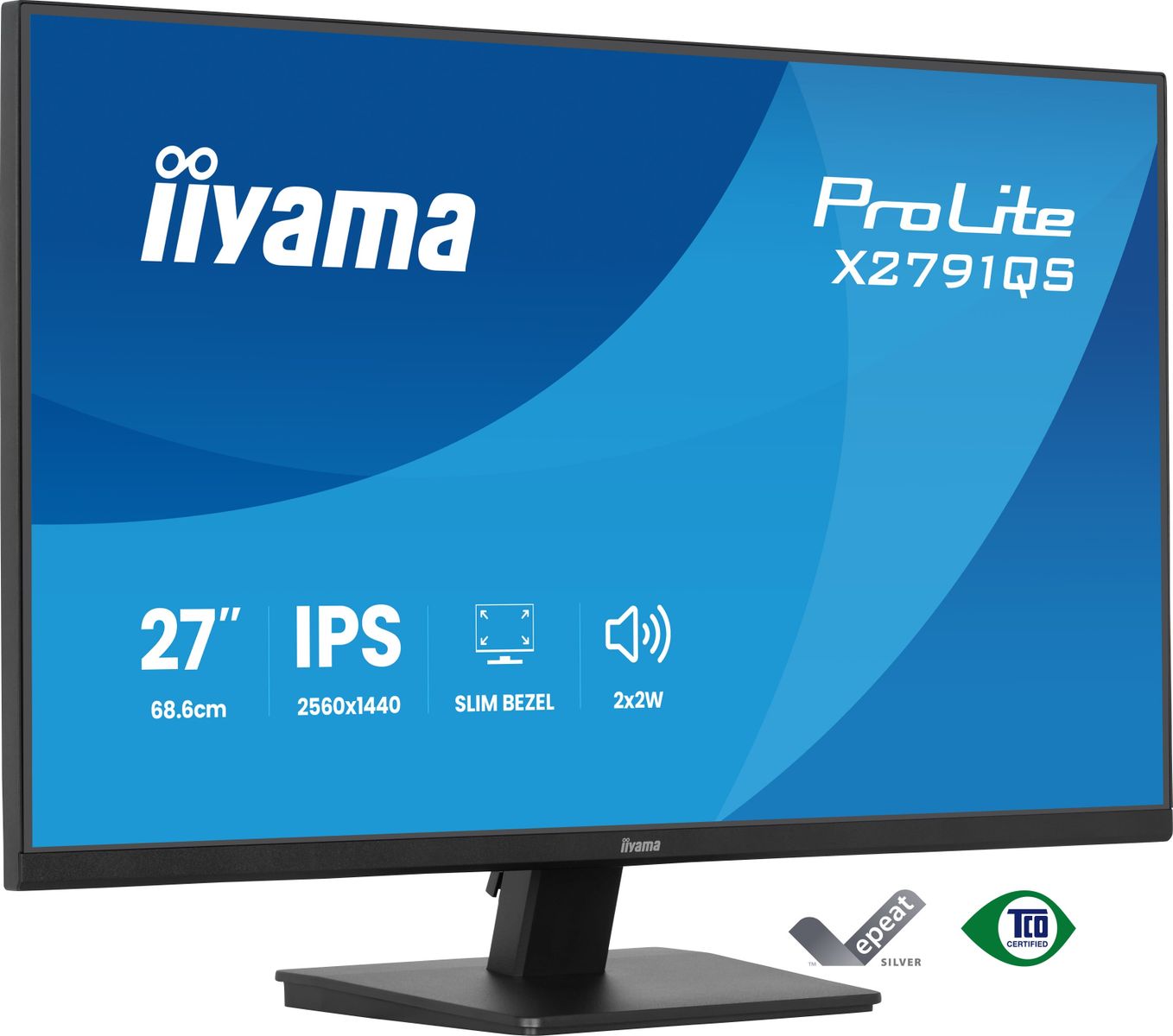 IIYAMA 27 IPS 2560x1440 1ms HDMI DP MULTIMED