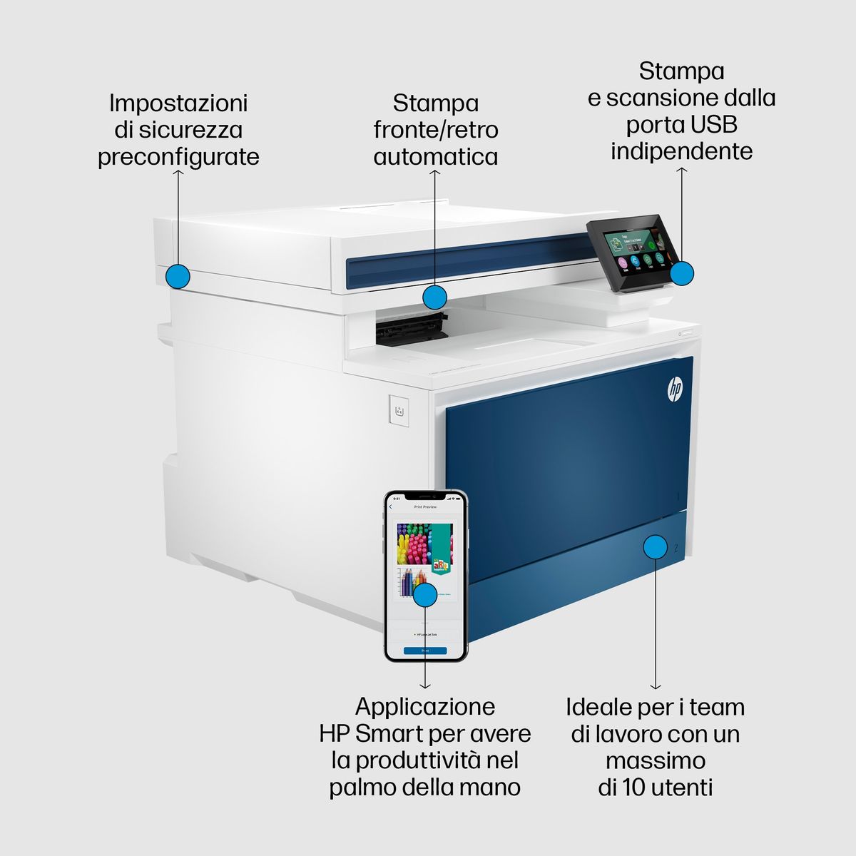 HP INC. HP COLOR LJ PRO MFP 4302DW 33PPM ETH WIFI F/R ADF