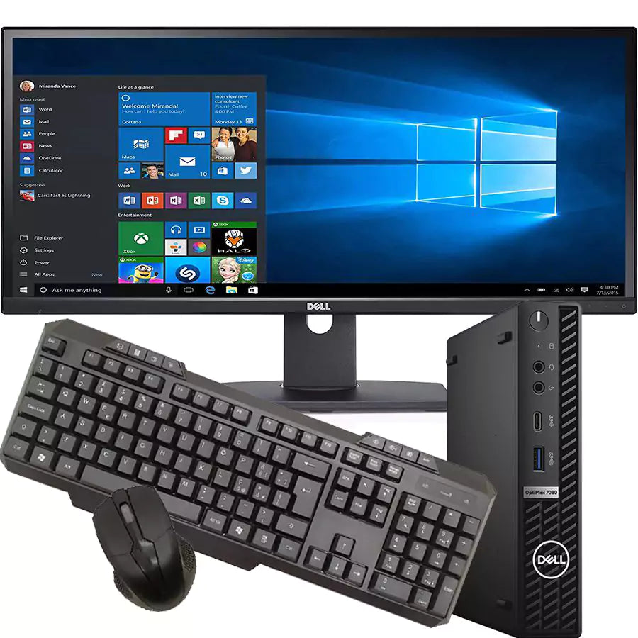 Bundle Dell 7080 Mini + Monitor 29" 21:9 + Kit Mouse e tastiera