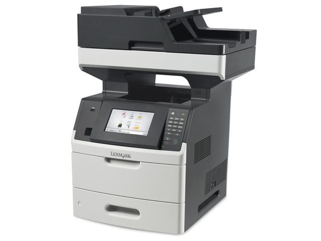 Stampante multifunzione Lexmark laser ricondizionata, display e alimentatore automatico, qalnexvori.shop