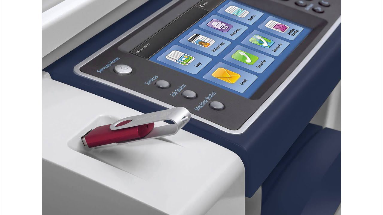 Stampante multifunzione laser con schermo touch e chiavetta USB, qalnexvori.shop