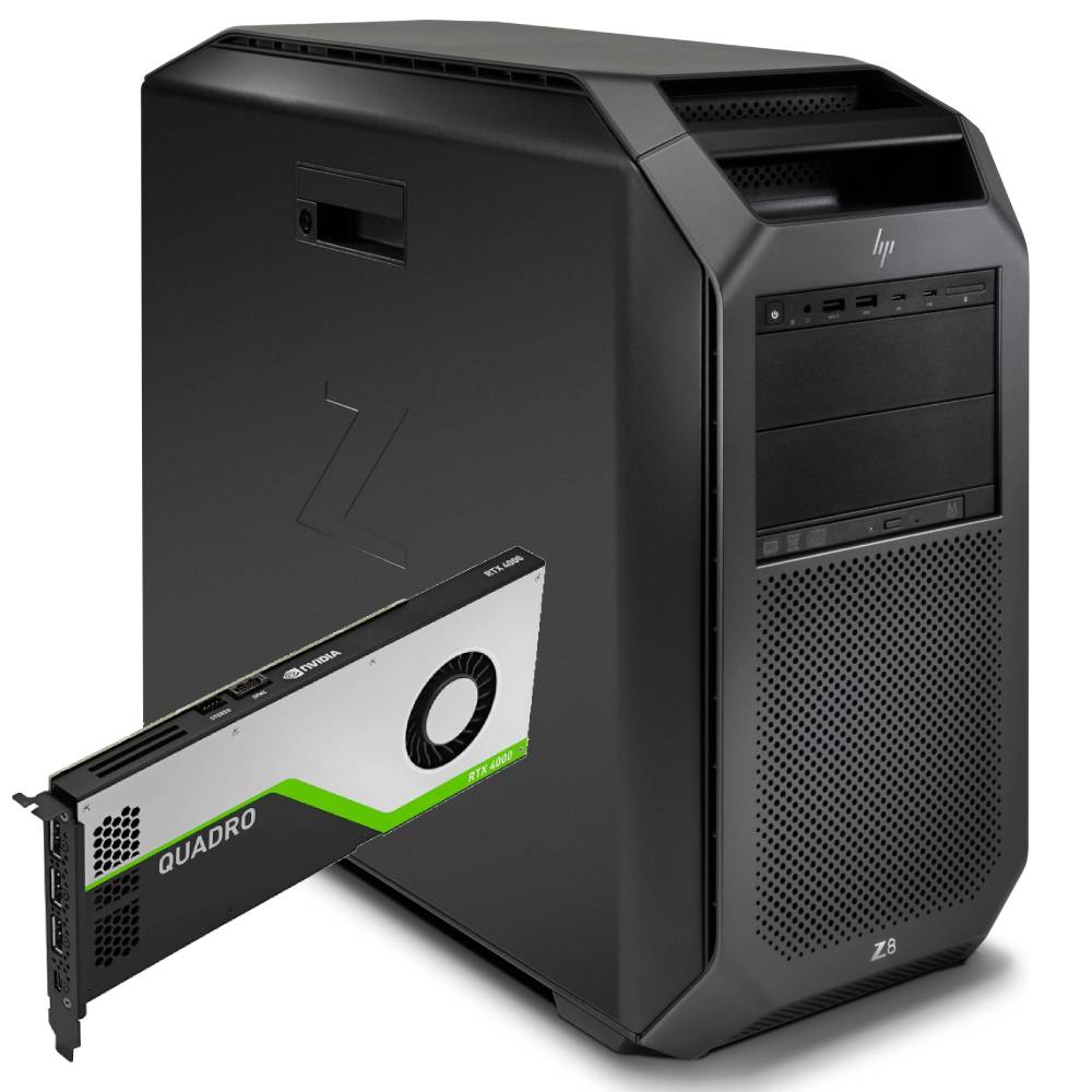 HP Z8 G4 Workstation Tower | 2x Intel Xeon Silver 4114 20Cores | Ram 256Gb | SSD 2Tb nvme + HDD 20TB | Nvidia RTX | Windows 11 Pro Power and Reliability for Professionals 